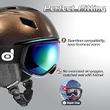 Odoland Ski Helmet with Goggles Set for Men Women Adjustable Snow Gear view 3