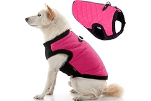 Gooby Fashion Vest Dog Jacket - Pink, Small - Warm Zip Up Dog Bomber Vest with Dual D Ring Leash - Winter Water Resistant Small Dog Sweater - Dog Clothes for Small Dogs Boy or Medium Dogs