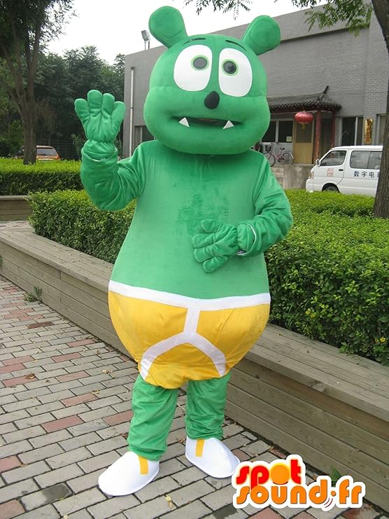 Amazon アマゾンのマスコットは カスタマイズの赤ちゃん緑の怪物黄色のパンティーをspotsound コスプレ 仮装 通販