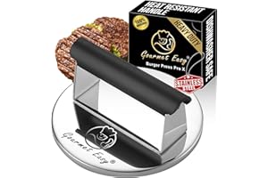 Smash Burger Press Stainless Steel, Burger Smasher for Griddle w/Heat Resistant Handle, Hamburger Press, Dishwasher Safe Gril