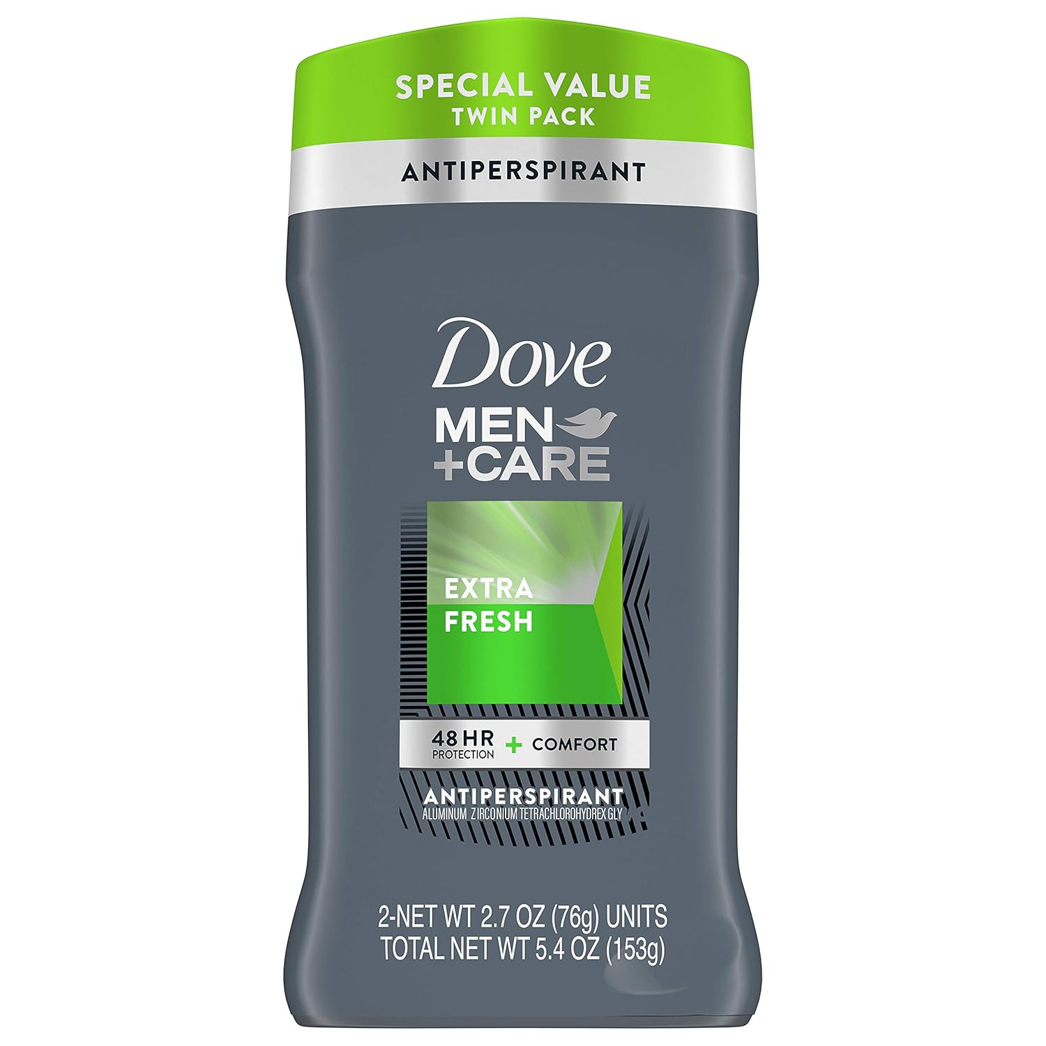 Dove Men+Care Antiperspirant Deodorant 48-Hour Wetness Protection Extra Fresh Non-Irritant Deodorant for Men 2.7 oz, 2 Count: Beauty