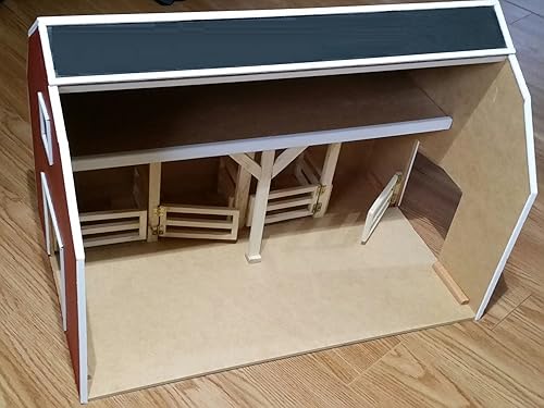 Amazon Com Red Toy Barn With Hay Loft Pretend Farm Play House