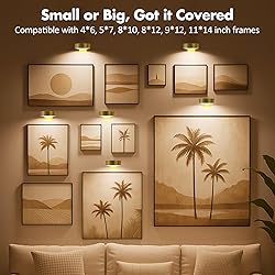 3Pcs Battery Operated Picture Light, Magnetic Led