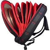 Niu Kako Heavy Duty 22" Drum Cymbal Bag - Holds Up to 10 Cymbals, 12mm Thick Exterior Padded Cymbal Case with Individual Soft Cymbal Sleeves for Drummers
