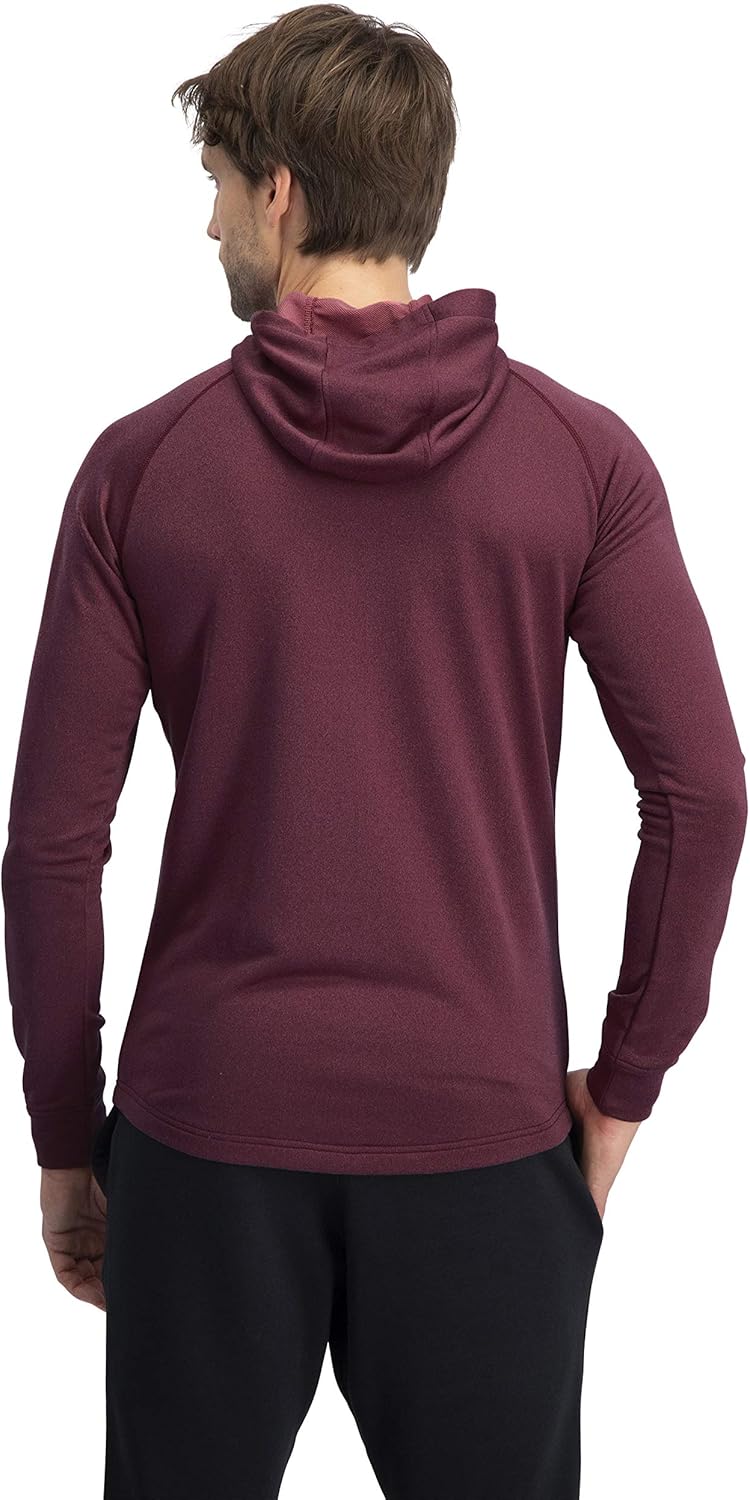 Three Sixty Six Sweatshirts for Men Zip Up Hoodie - Dry Fit Full Zip Jacket, French Terry Fabric: Clothing