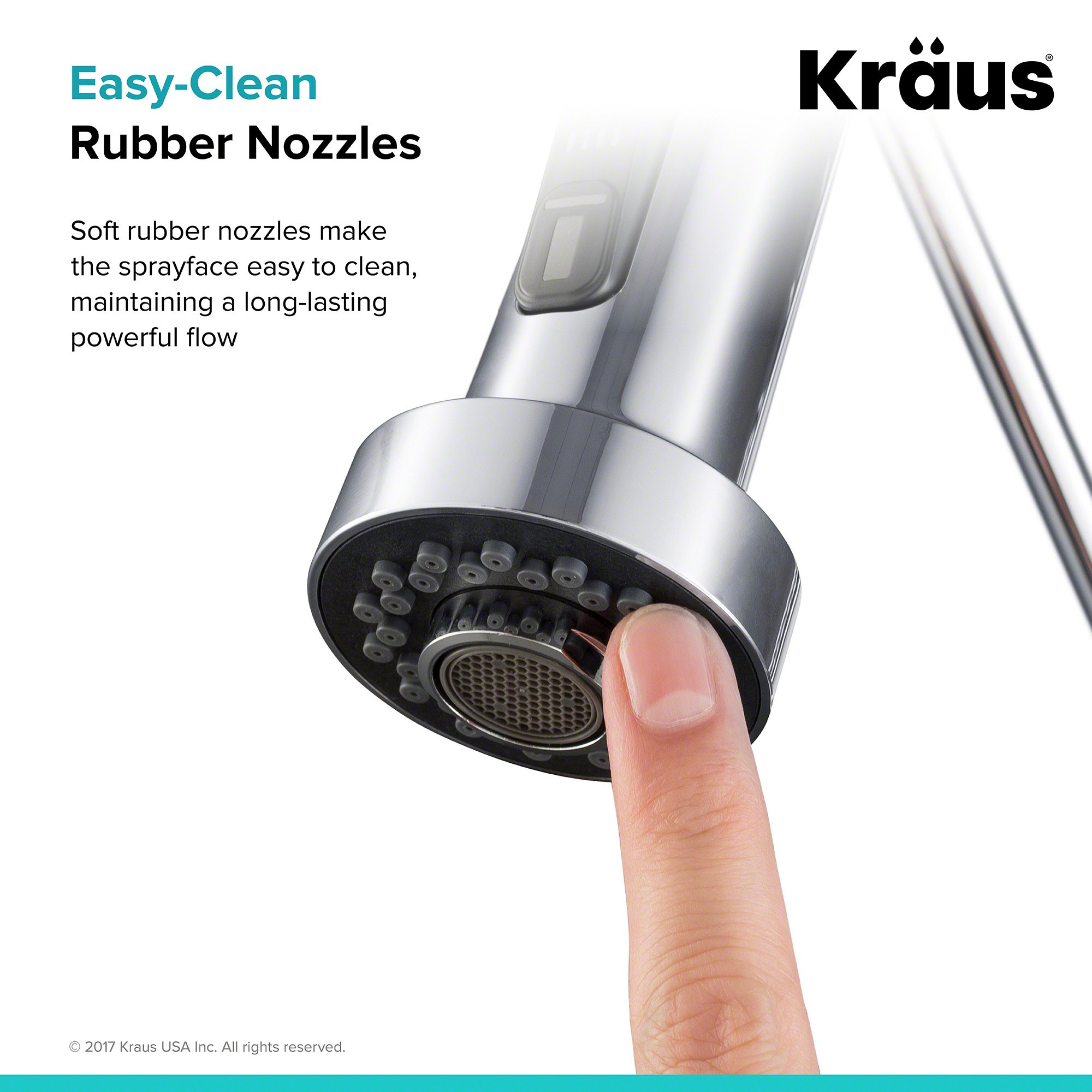 Kraus Dual Function Pull Out Spray Head For Kitchen Bathroom