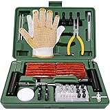 TECCPO Tire Repair Kit, 100Pcs Heavy Duty Tire Plug Kit for Car, Truck, RV, ATV, Tractor, Trailer, Motorcycle-Universal Tire 