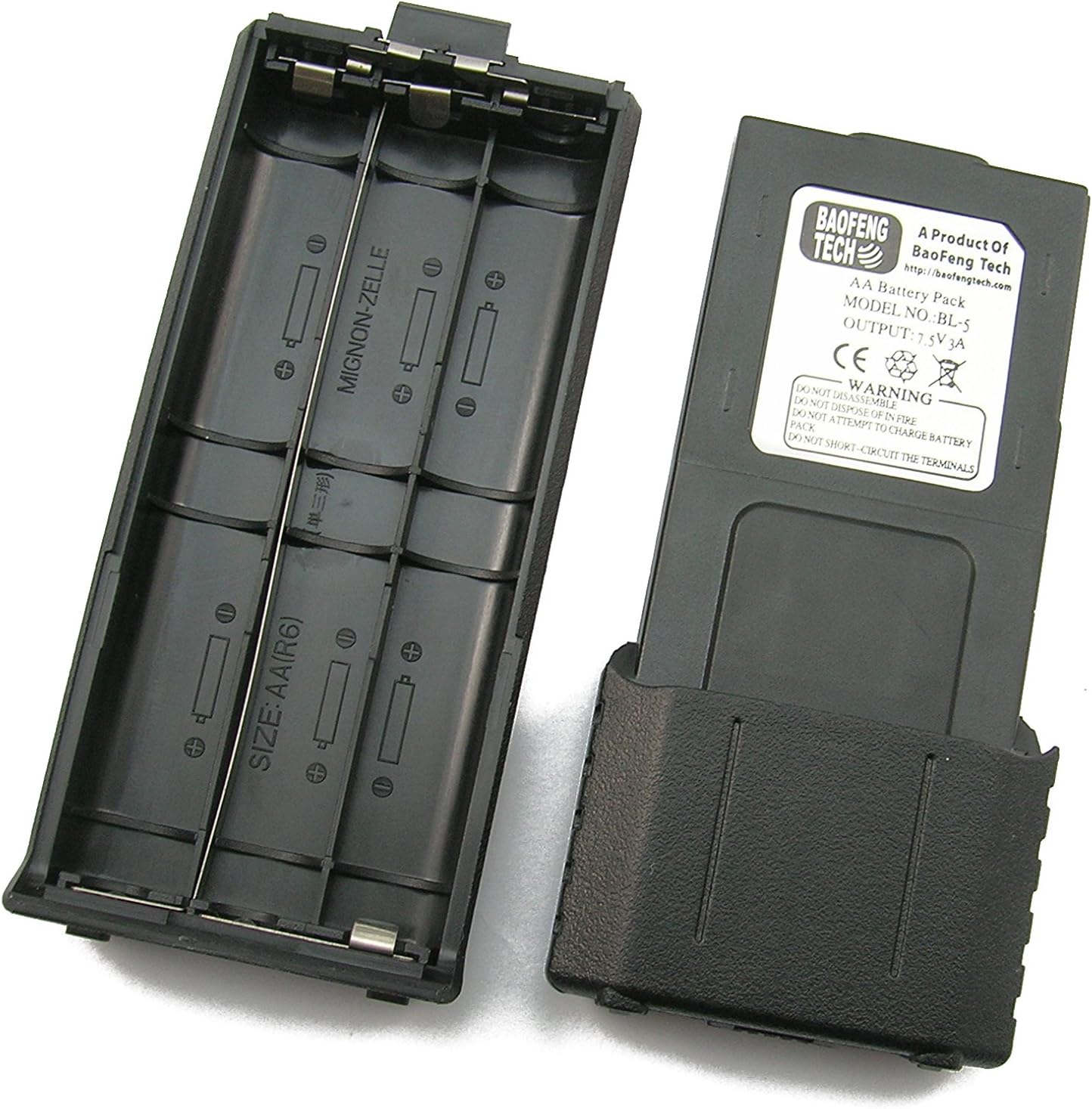 BaoFeng, BTECH BL-5L 3800mAh Li-ion Battery Pack, High Capacity Extended Battery for UV-5X3, BF-F8HP, and UV-5R Radios (BL-5 BaoFeng Battery Series)