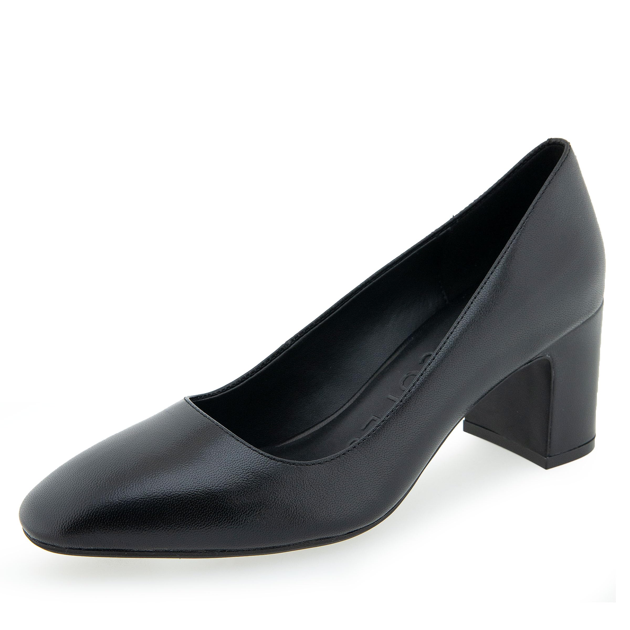 Aerosoles Women’s Minetta Pump, Black Leather, 9.5 Wide