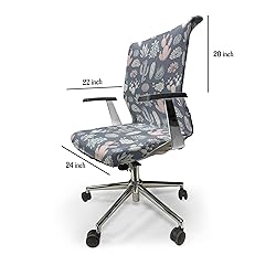 Lunarable Cactus Office Chair Cover, Grungy Vintage