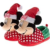 Josmo Sonic Stitch Minnie Mouse Paw Patrol Cars Christmas Slippers for Girls and Boys Holiday Winter Santa Hat House Shoes (Sizes: 5-10 Toddlers / 11-12 Little Kids)