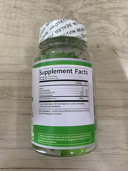 SOURSOP GRAVIOLA GUMMIES, SOURSOP LEAVES EXTRACT FOR ENERGY BOOST, DIGESTIVE & IMMUNE SUPPORT, ANTIOXIDANT PROPERTIES, PURE SOURSOP FRUIT GUMMIES, VEGAN, NON-GMO, 60 COUNTS