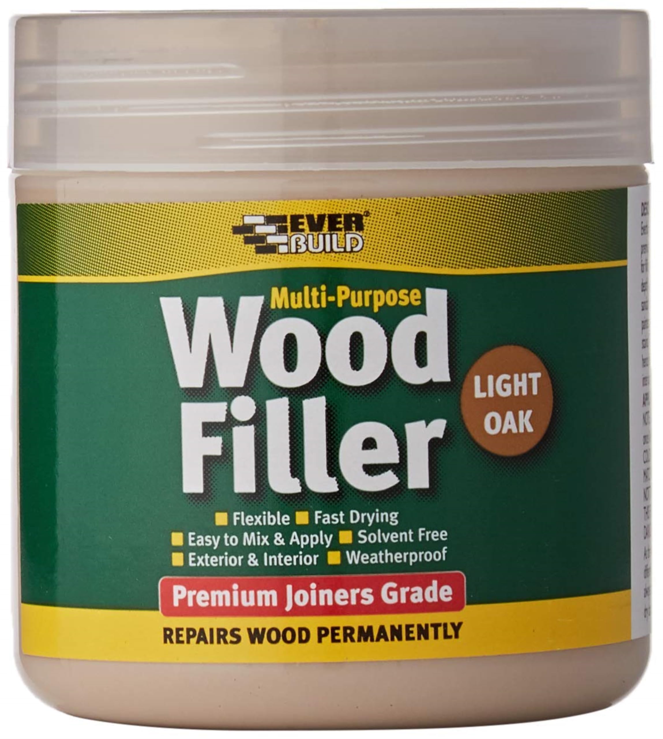 Everbuild Multipurpose Wood Filler โ Suitable for Indoor and Outdoor Use โ Sandable โ Light Oak โ 250ml โ image 1
