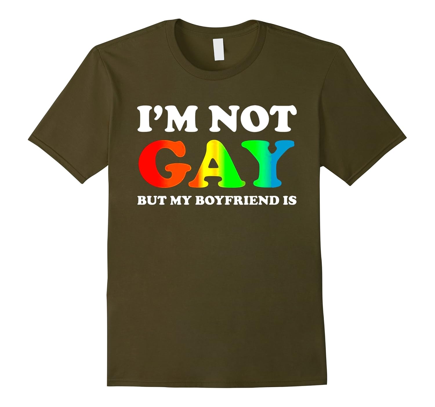 gay boyfriend rainbow lgbtq pride flag colorful t shirtsCD Canditee