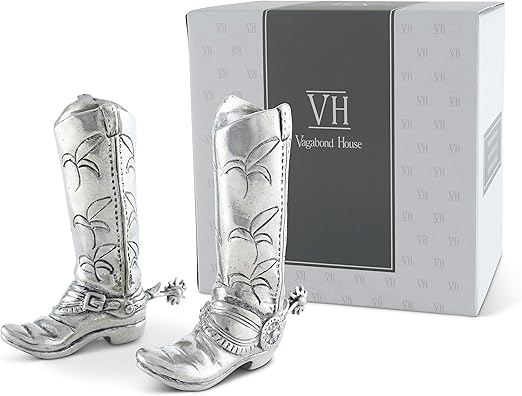 pewter cowboy boots