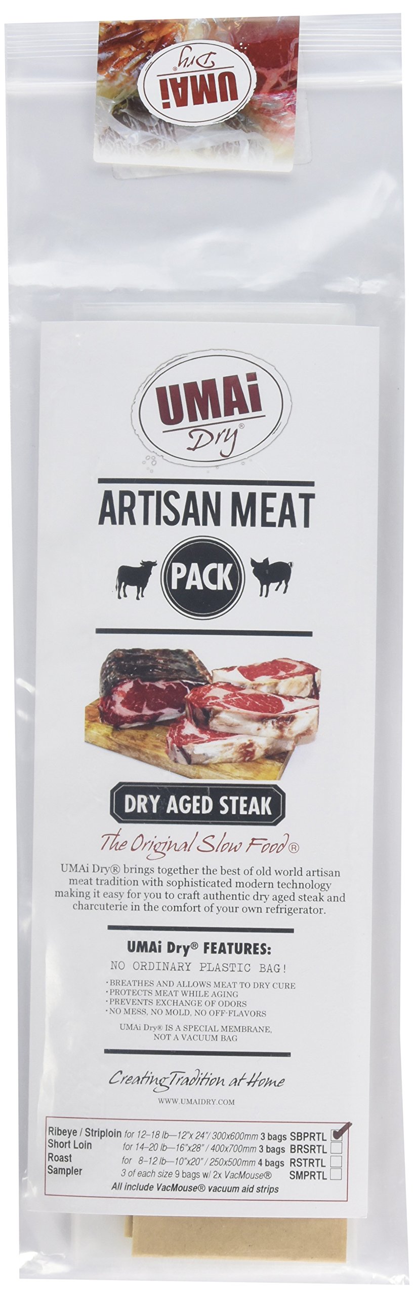 UMAi Dry® Dry Curing/Aging Bags, Charcuterie Grocery