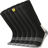 ONKE Seamless Knee High Socks for Men Heavy Duty Work Boot Over the Calf | Soft Cotton, Max Full Cushion, Moisture Wicking, Odor Control, Durable Breathable, Comfortable, Warm, Tube, Size M/L/XL 3Pack