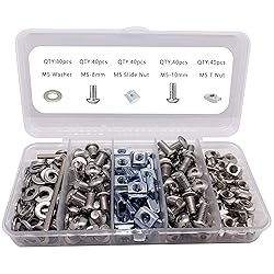 200pcs M5 T-Nuts Screws Kit for 2020 2040 8020