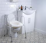 Aidapt Raised Toilet Seat with Frame Adjustable Height Width Non-Slip view 3