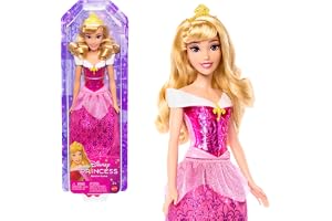 Mattel Disney Princess Aurora Fashion Doll in Signature Look | Sparkling Fashion with Removable Skirt, Tiara & Shoes, Posable