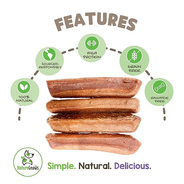 NATURE GNAWS BACON CHEESE BAR CHEWS FOR DOGS (4 COUNT) – HARD LONG LASTING FOR AGGRESSIVE CHEWERS – RAWHIDE FREE DOG CHEW BONES – YAK ALTERNATIVE