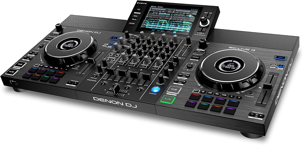 Denon DJ SC LIVE 4 Standalone DJ Controller with Stem Separation 4-Decks