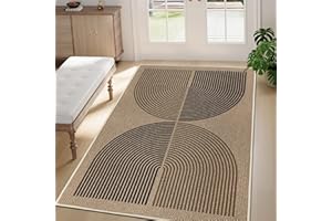 Capslpad Indoor Doormat 35"x59", Non-Slip Absorbent Dirt Resist Front Back Door Mat, Modern Easy Jute Entrance Door Mat, Wash