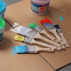 Bates- Paint Brushes, 6 Pack, Treated Wood