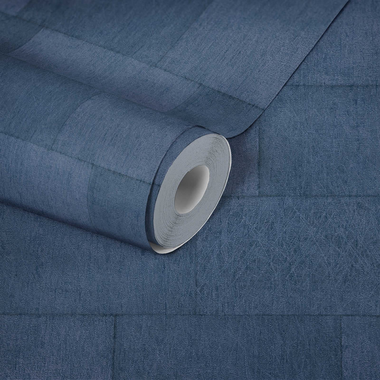 Livingwalls Brick Wallpaper Titanium 3 Non-Woven Wallpaper 10.05 m x 0.53 m Blue Made in Germany 382015 38327-3