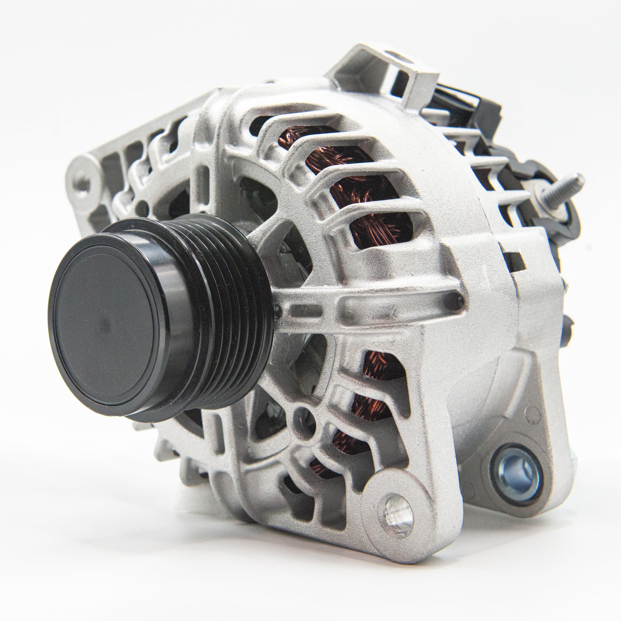 Photo 1 of Alternator Compatible with Kia Soul 2014-2016, Forte 2014-2016, Hyundai Veloster Turbo 2013-2017 - Replaces 37300-2B760 2616559-110 Amp 12V 3-Pin (Non-Start/Stop Models Only)