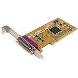 StarTech.com 1 Port PCI Parallel Adapter Card with Re-Mappable Address PCI1PM (Yellow)