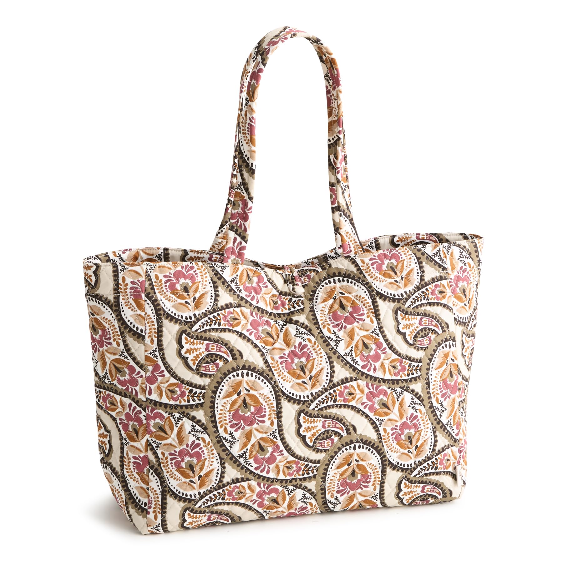 Premium Cotton Hathaway Tote Bag, Blooming Paisley, One Size