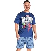 Marvel Avengers Mens Pyjamas Set - Short Sleeve PJs for Men and Teenagers Mens PJs Lounge Wear