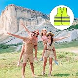 SZCXDKJ Childrens High Visibility Safety Vest Yellow Reflective Kids Hi Vis view 4