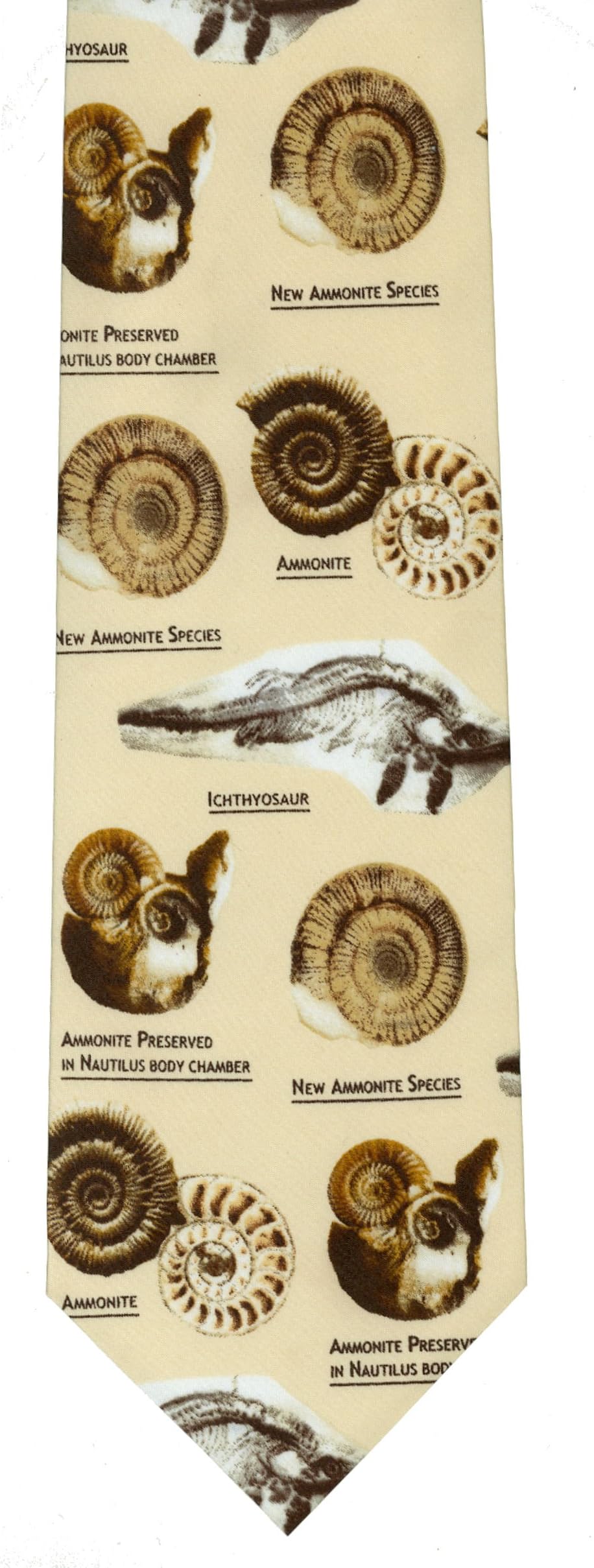 Dinosaurs Jurassic Fossils Tie