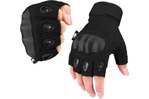 Mossy Oak Fingerless Tactical Gloves for Men and Women- Motorcycle Gloves for Tactical Shooting, Hunting, Cycling and Hiking