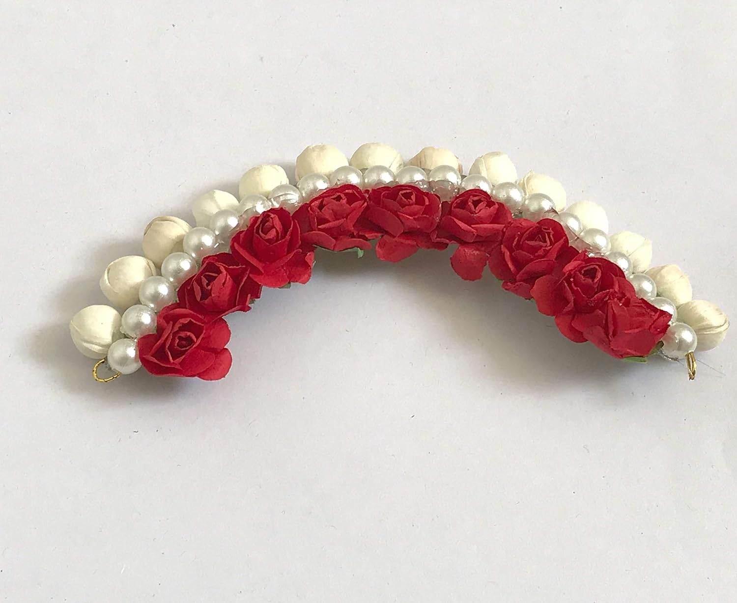 Buy Generic Stylish Wedding Hair Bun Gajra Hair For Women In Red
