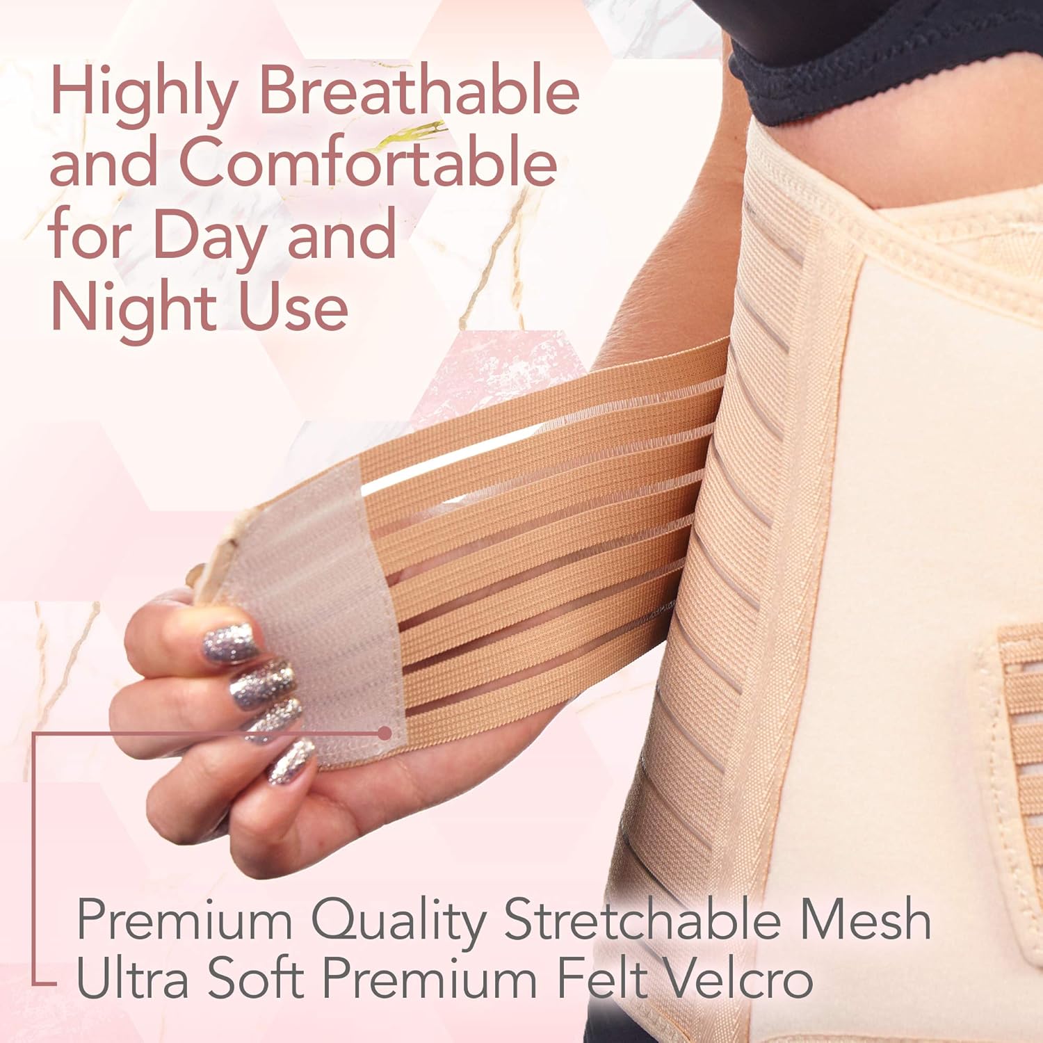 3 in 1 Postpartum Belly Support Recovery Wrap - Belly Band for Postnatal, Pregnancy, Maternity - Girdles for Women Body Shaper - Tummy Bandit Waist Shapewear Belt (Classic Ivory, One Size): Health & Personal Care