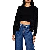 Forever 21 Womens Fuzzy Knit Cardigan Sweater