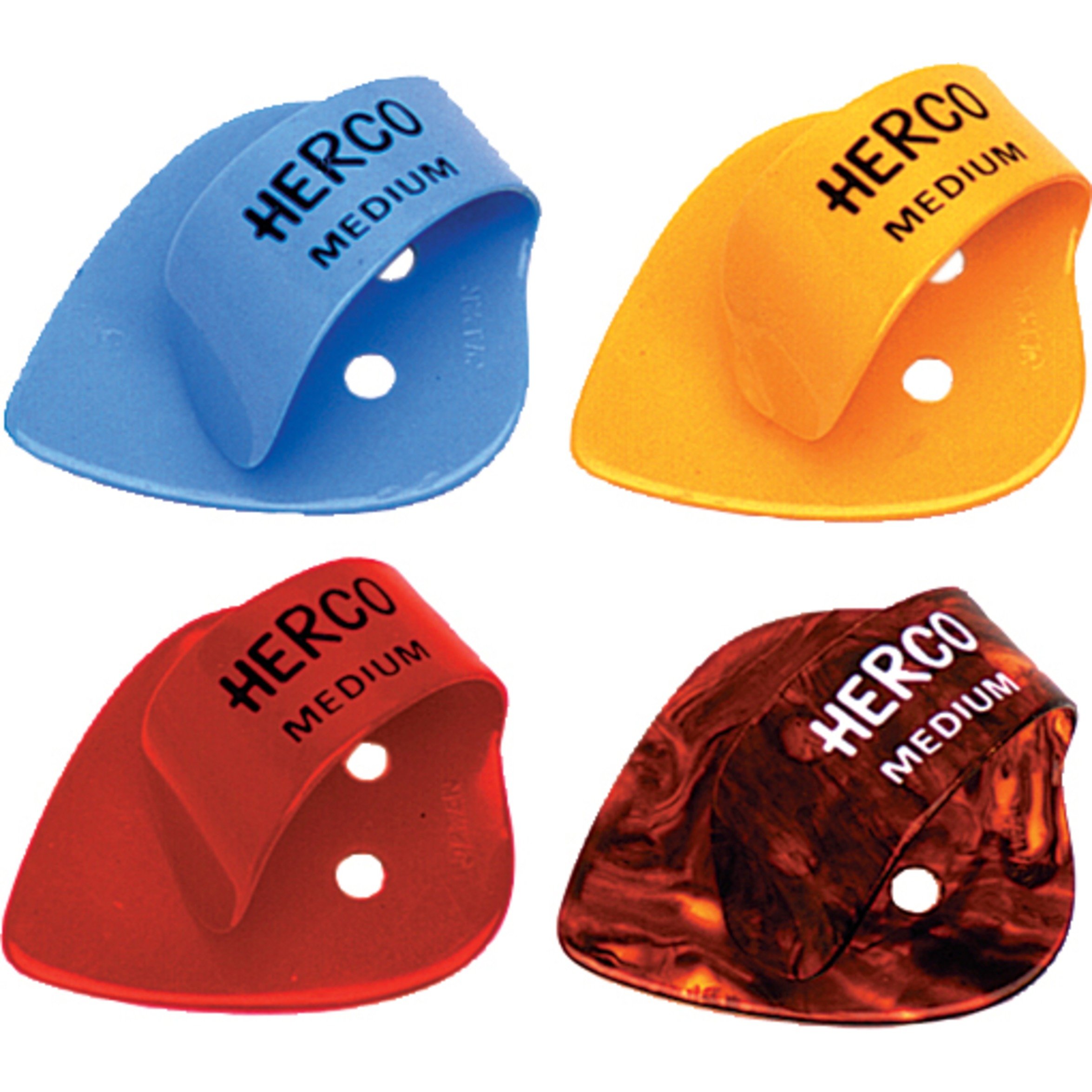 Herco® HE112 Flat Thumbpicks, Medium, 24/Bag
