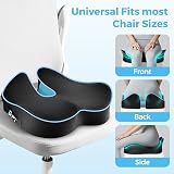 POOTACK Memory Foam Seat Cushion Large Non-Slip Office Car Chair view 5