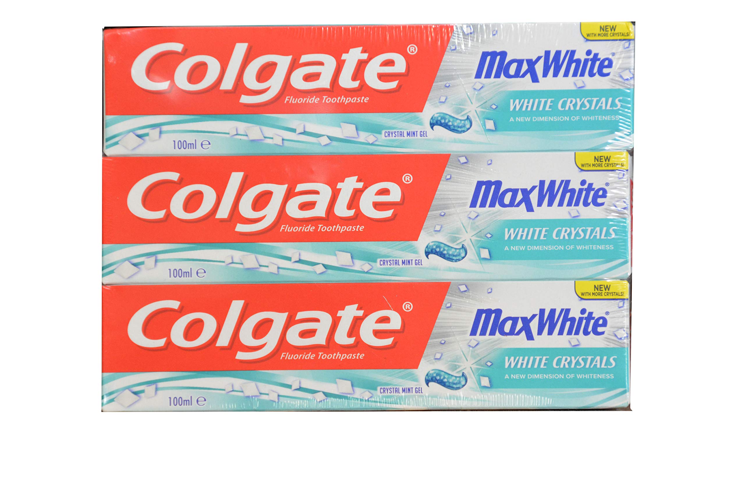Colgate Max White New with More White Crystals 100ml, Pack of 6
