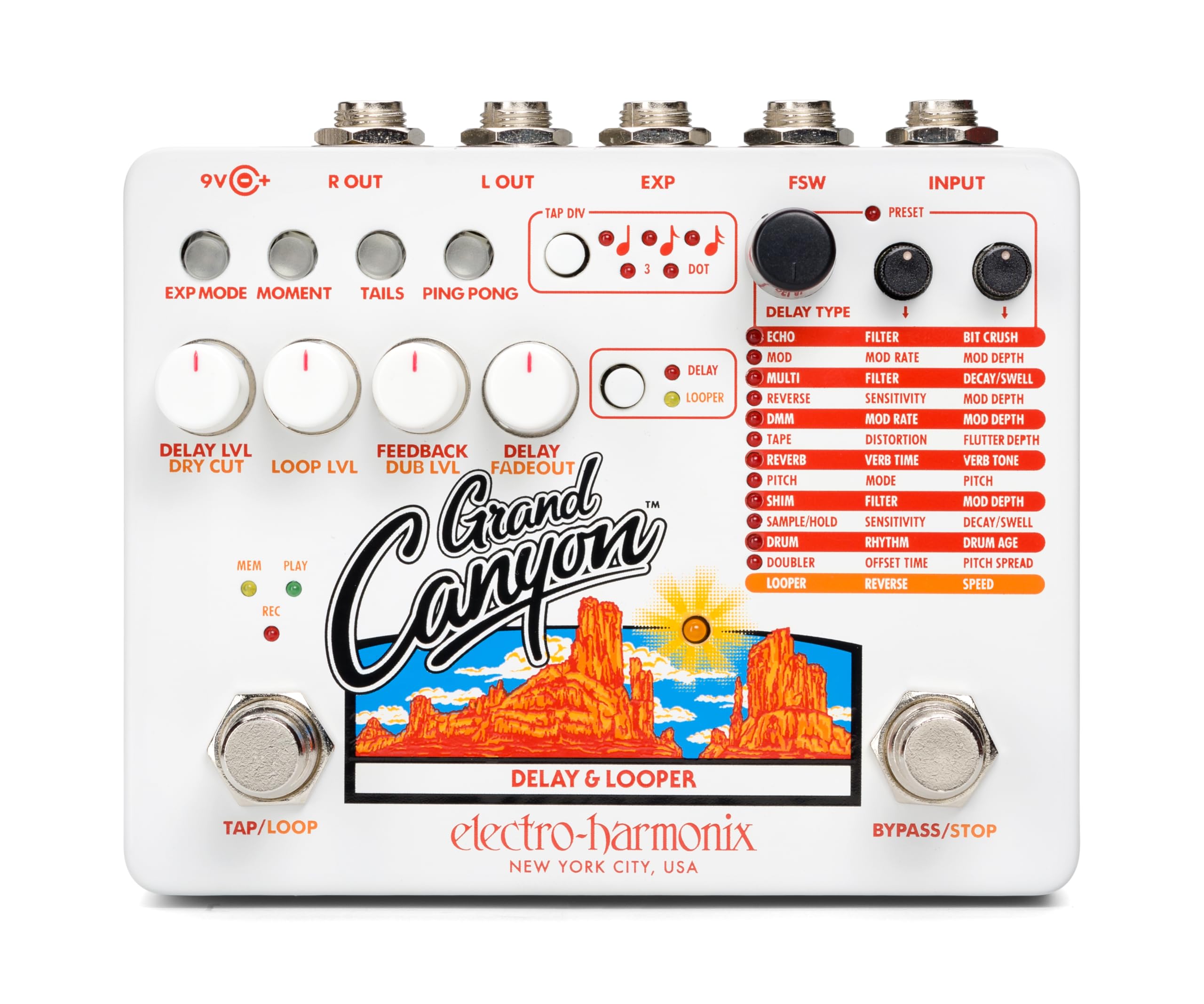 Electro Harmonix Grand Canyon - Effect for Guitars