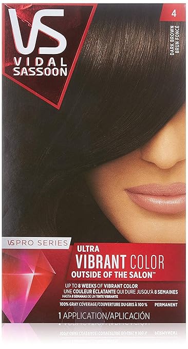 Buy Vidal Sassoon Pro Series Hair Color 4 Dark Brown 1 Kit By