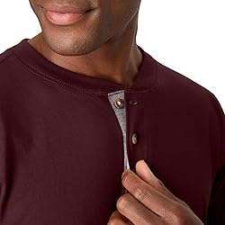 Hanes mens Beefy Long Sleeve Three-button Henley