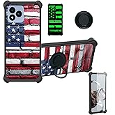 jioeuinly Case Compatible for Vortex J24 Phone Case Cover [with Tempered Glass Screen Protector][Hard PC + Soft Silicone][Ring Support] [Luminous Effect] YGH-GQ