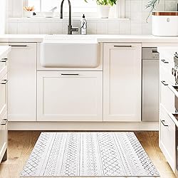 Aoyaomi Geometric Boho Area Rug - 2x3 Washable