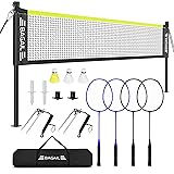 BAGAIL Outdoor Badminton Net Set with Anti-Sag