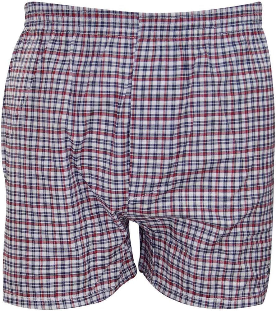 Paquete De 6 Hombre Tejido Estampado A Cuadros Polialgodón ...