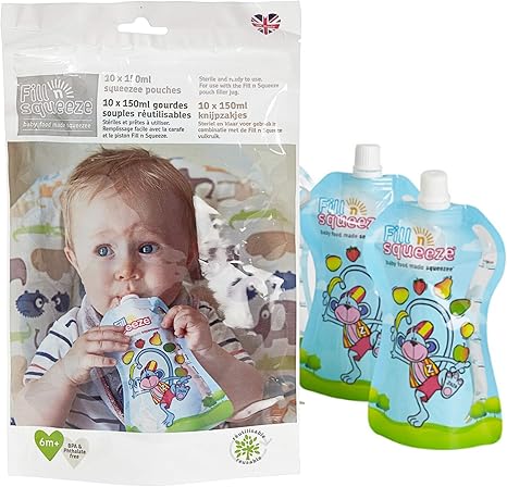 reusable weaning pouches